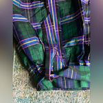 Ellen Tracy Vintage rare 60/70s plaid taffeta wrap long skirt, size medium large Photo 13