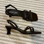 Jeffrey Campbell  Espresso Suede Chrissy Sandal Kitten Heels Photo 3