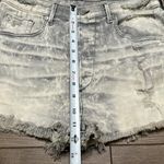 True Religion Scout Boyfriend High Rise Distressed Acid Trip Gray Jean Shorts 28 Photo 11