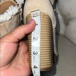 EXPRESS Beige Heeled Boots with Faux Fur Photo 5