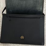 Roberto Vascon Black Embossed Egyptian Design Shoulder Bag Photo 2