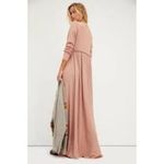 Free People NEW  Size Medium Marissa Henley Dress Maxi Waffle Knit Photo 11