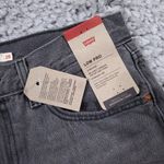 Levi's Levi’s Low Pro Stonewash Mid Rise Relaxed Straight Gray Bleach Splatter Size 28 Photo 4