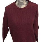 Hollister  Burgundy Knit Crewneck Sweater size XS Photo 0