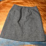 Eddie Bauer Wool Silk blend Tweed brown skirt size 6P Photo 2