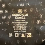 SoulCycle Distressed Wheel Cropped Black 100% Yolon Leggings, size XS Photo 1