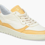 Miz Mooz  Veronica Leather Sneaker Lightweight Yellow/White Size 8 Euro 38,‎ NWT Photo 0