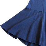 Theory Sleeveless Navy Wool Blend Fit N Flare Dress Skater Mini Size 0 Women's Photo 7