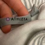 Athleta Ease Up Sleeveless Sweatshirt Dress Size XS Grey Stripe Pockets Photo 3