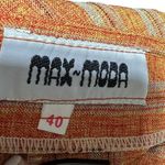 Vintage Orange Max Moda Striped Funky Trouser Waist 26” length 37” Inseam 24” Orange Photo 2