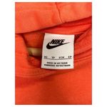 Nike  Hoodie Top Womens Extra Small Orange Sweatshirt Center Swoosh Classic Photo 3