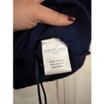 Draper James  navy pointelle gold button short sleeve sweater XXL Photo 4