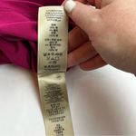 Burberry  Brit‎ Womens Size Medium Pink Mock Neck Long Sleeve Polo Ruffle *FLAW* Photo 3