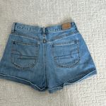 American Eagle “mom shorts” denim Jean cuffed high rise waist medium wash Photo 3