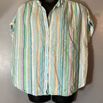 Time And Tru  Multicolor Striped High Low Top Photo 0