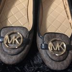 Michael Kors  Black and Brown Logo Flats Photo 3