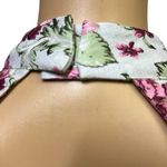 Asos Luxe Keyhole Cut Out Floral jacquard High Neck Long Sleeve Mini Dress Sz 6 Pink Photo 8