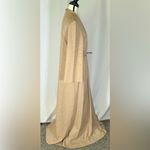 Lucie Ann Beverly Hills • Long Warm Wrap Robe Heavy Material Size Medium Vintage Tan Photo 5