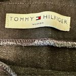 Tommy Hilfiger Women Sz 18 Dark Wash Denim Blue Jean Knee Length Side Zip Skirt Photo 10