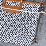 Rebecca Minkoff  Womens Handbag Leather Woven Purse Shoulder Bag Blue White Photo 11