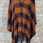 Matilda Jane  Plaid Button Down Poncho Photo 0