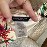 Carmen Marc Valvo NWOT yellow & pink tropical floral one piece halter swimsuit Photo 3