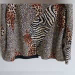 Analogy Reversible Animal Print Jacket Brown Size 2X Photo 7
