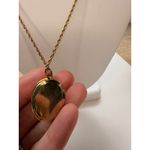 Premier Designs Vintage Gold Tone Floral Locket Pendant Necklace With Rope Chain Photo 4