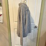 Old Navy Heathered Gray quarter Zip-Up knit Sweater Photo 3
