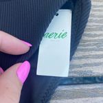 Aerie NWT  XXS high cut cheeky ribbed black bikini bottom swim high waisted Photo 4