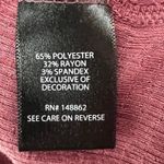 Torrid Babydoll Top Womens 1XL Dusty Rose Textured Jersey Lace Up V Neck Boho Photo 10