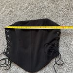 Princess Polly  Black Lace-Up Corset Top Photo 5