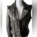 Zadig & Voltaire Black Leather convertible Biker Jacket Photo 0