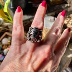 Mens Claw And Skull Biker Stainless Steel Ring Size 8 Photo 3