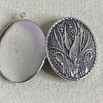 Sarah Coventry LeaSilver Tone Picture Locket Pendant 1 Photo 3