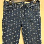 Pilcro and the Letterpress Pilcro Embroidered‎ High-Rise Cropped Bootcut Jeans Size 28 Photo 2