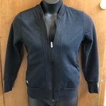 Adidas Heathered Black Quilted Sweatshirt Jacket Photo 0