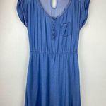 H&M Divided Blue Chambray Denim Dress Size 4 Photo 0