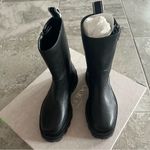 Jimmy Choo Bay Flat Chunky Leather Boots Black, Size EU 36.5 NEW Retail $1050 Photo 10