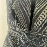 EXPRESS Black Metallic Strapless Mini Dress Photo 2