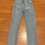 AGOLDE 90s Jean Distressed Loose Fit Denim Straight Leg Light Wash size 23 Photo 2
