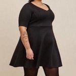Torrid Black Scuba Fit&Flare Mini Dress Sz.4 NWT Photo 0
