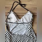 Kenneth Cole Reaction Y2K Black and White Polka Dot One Piece Swimsuit Size M Photo 6