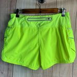 Athleta  Bright Neon Yellow Women's Athletic Running Shorts Photo 3