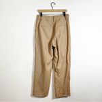 Rebecca Taylor Wool Blend Herringbone Pleated Trouser Pants Tan Size 6 Photo 4
