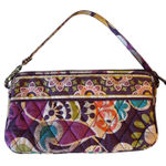 Vera Bradley  Purple Plum Crazy Paisley Pochette Wristlet Photo 0