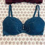 Victoria's Secret Victoria Secret Dream Angel Bra 34C Teal Shimmer Padded Wireless Photo 0