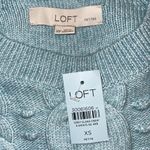 Loft Sale! 🔥 NEW!  Blue Cable Knit Sweater Size XS Petite Photo 3