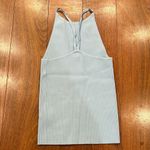 Intermix  Light Blue Rib Tank Size Petite Photo 1