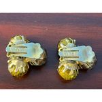 Vintage Vogue Chunky Copper Gold Tone Beaded Necklace and Earrings Photo 6